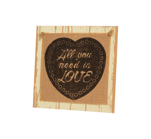 PaperDreams Wooden Sign "All you need is Love"