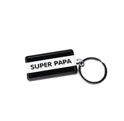 PaperDreams Black & White keyring "Super Papa"