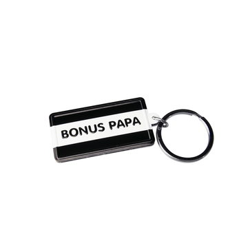 PaperDreams Black & White keyring "Bonus Papa"