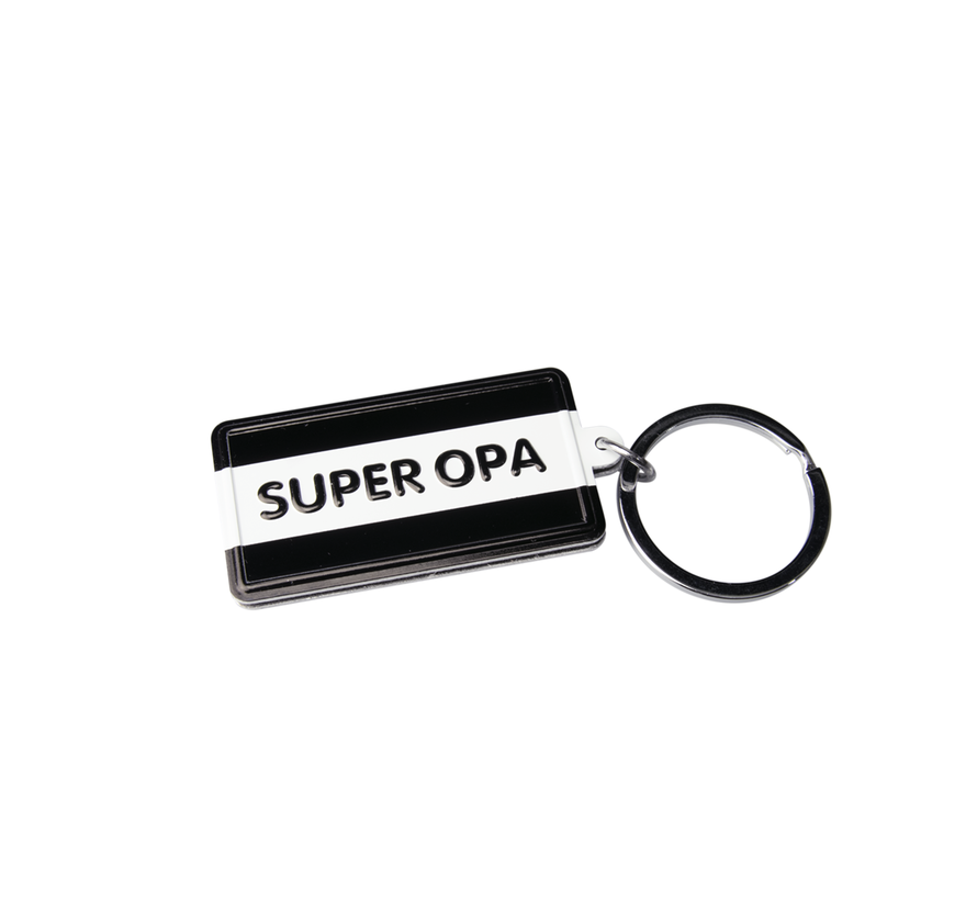 Black & White keyring "Super Opa"