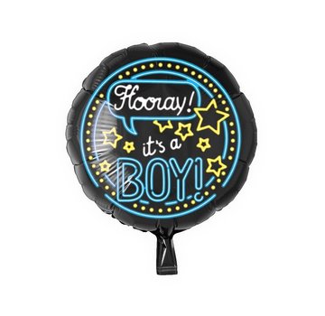 PaperDreams Folieballon Neon "It's a boy" 46x46 cm