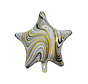 Folieballon Marble Star "Zwart-Goud" 45x45 cm