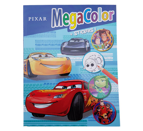 Disney Disney's Pixar "Cars" Kleurboek +/- 120 kleurplaten + Stickers