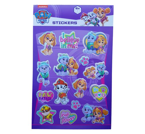 Nickelodeon Paw Patrol Stickerboek met glitters "Roze"