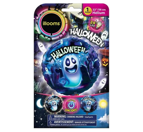 Illooms Illooms led Folieballon Spook 45x45 cm