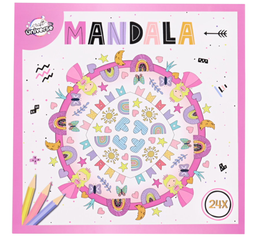 Mandala kleurboek "Princess"