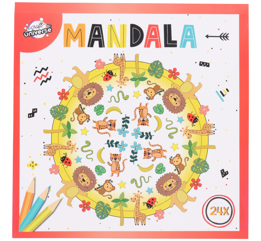 Mandala kleurboek "Jungle"