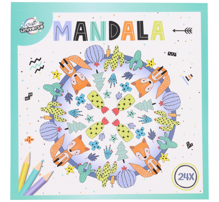 Mandala kleurboek "Woestijn"