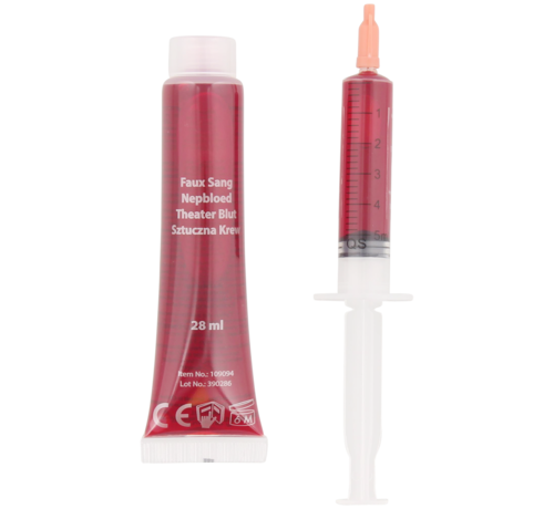 Fake blood 28 + 5 ML - Tube + Spuit