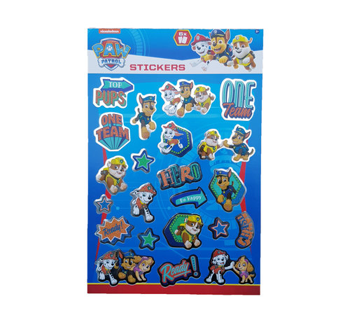 Nickelodeon Paw Patrol Stickerboek met glitters "Top Pups"