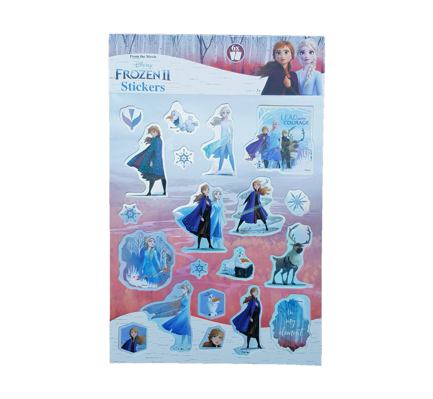 Frozen Stickerboek met glitters "Lead with courage"