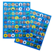 Joni's Winkel Shape Stickers 112 stuks “Wilde dieren"