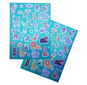 Joni's Winkel Holografische Shape Stickers "Wilde Dieren"