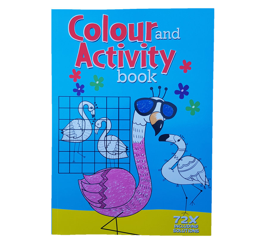 Activiteiten & Kleurboek +/- 72 pagina's "Flamingo"