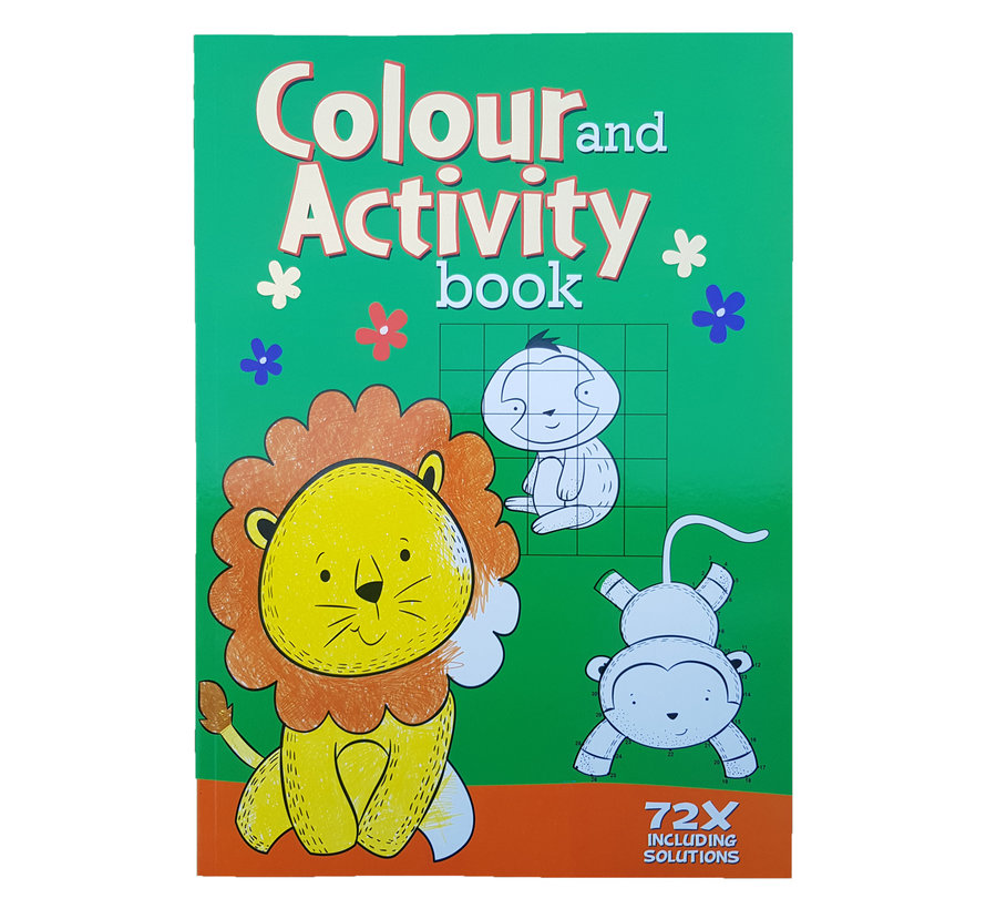 Activiteiten & Kleurboek +/- 72 pagina's "Leeuw"