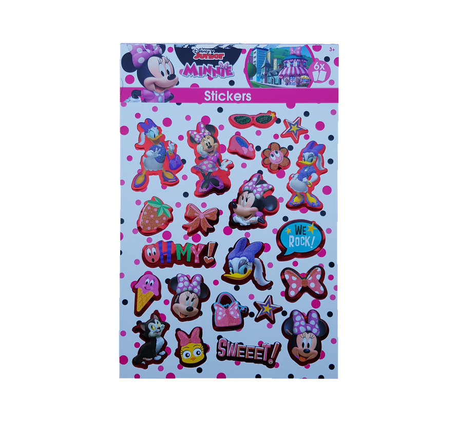 Disney's Minnie Mouse Stickerboek met glitters