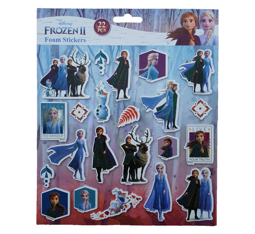 Disney Disney's Frozen Foam Stickers "True to myself" +/- 22 Stickers