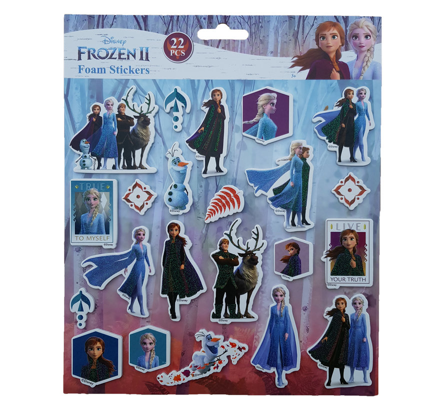 Disney's Frozen Foam Stickers "True to myself" +/- 22 Stickers