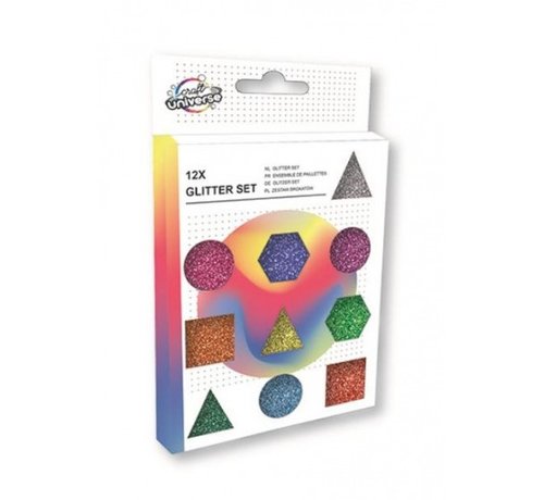 Craft Universe Glitterset multicolor 12-delig