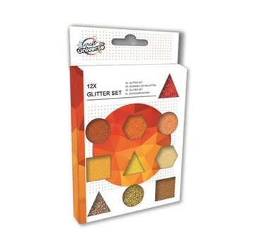 Craft Universe Glitterset oranje/goud 12-delig