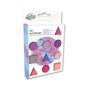 Craft Universe Glitterset roze/paars 12-delig