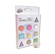 Craft Universe Glitterset lichtroze/zilver 12-delig