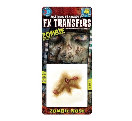 Tinsley Transfers Tinsley Horror 3D Tattoo Zombie Series Zombie Neus ( Zombie Nose )