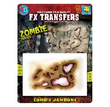 Tinsley Transfers Tinsley Horror 3D Tattoo Zombie Series Zombie Kaak ( Zombie Jaw Bone )