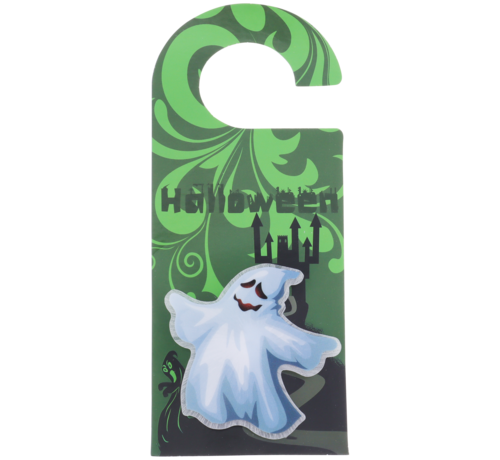 Halloween deurhanger met ledverlichting "Spook"