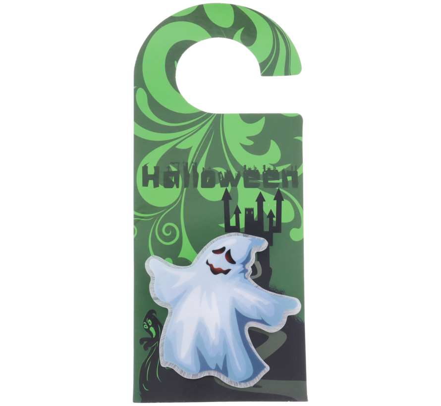 Halloween deurhanger met ledverlichting "Spook"