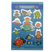 Stickerboek met glitters "Robot"