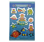 Stickerboek met glitters "Robot"