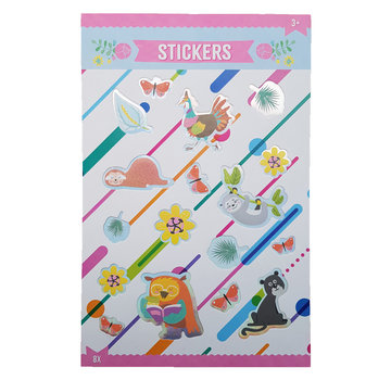 Stickerboek met glitters "Schattig"