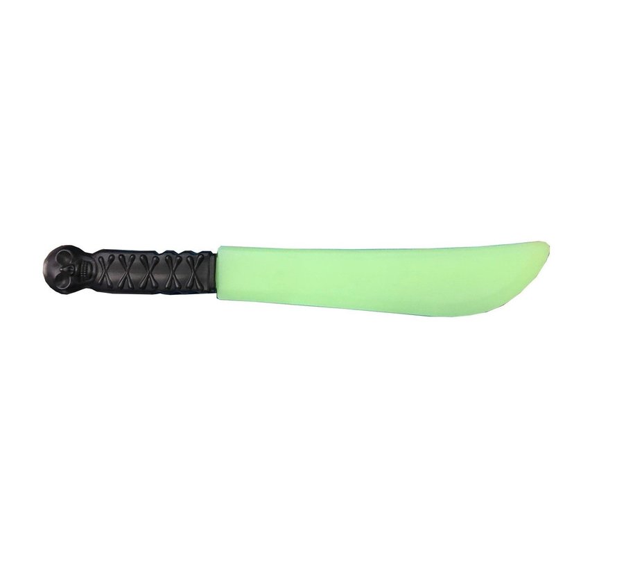 Decoratie Machete Glow in the dark 40 cm