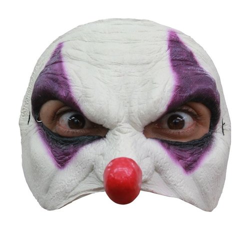 Ghoulish productions Half Masker - Purple Clown