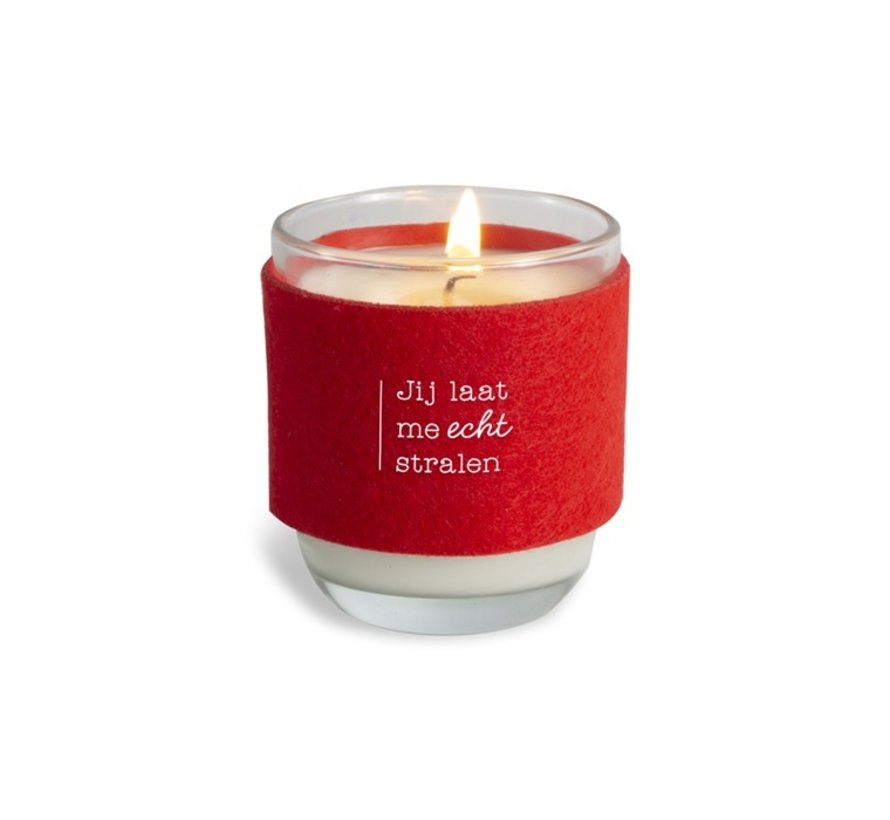 Cosy Candle "Jij laat me stralen"