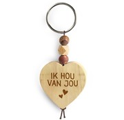 Miko Mijn Hart sleutelhanger "Ik hou van jou"