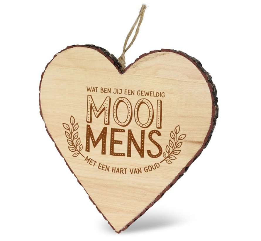 Mijn Hart Hang deco "Mooi Mens"