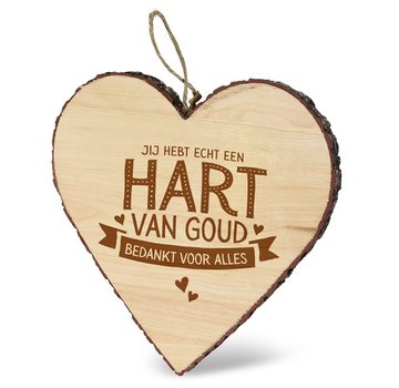 Miko Mijn Hart Hang deco "Bedankt"