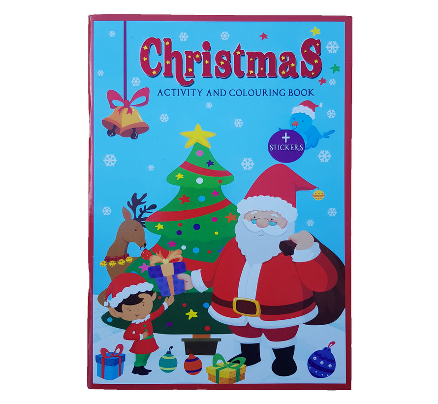 Kerst sticker- , kleur- & doeboek