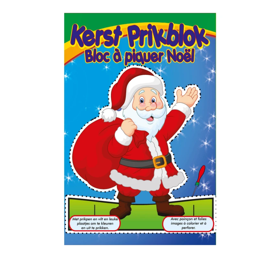 Prikblok Kerst, 12 prikplaten