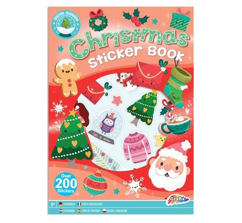 XMAS Stickerboek A4, 8 Vellen