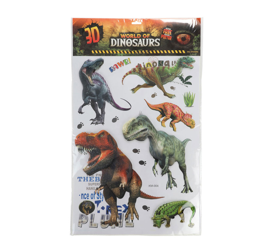 Muurdeco Stickers Dinosaurus