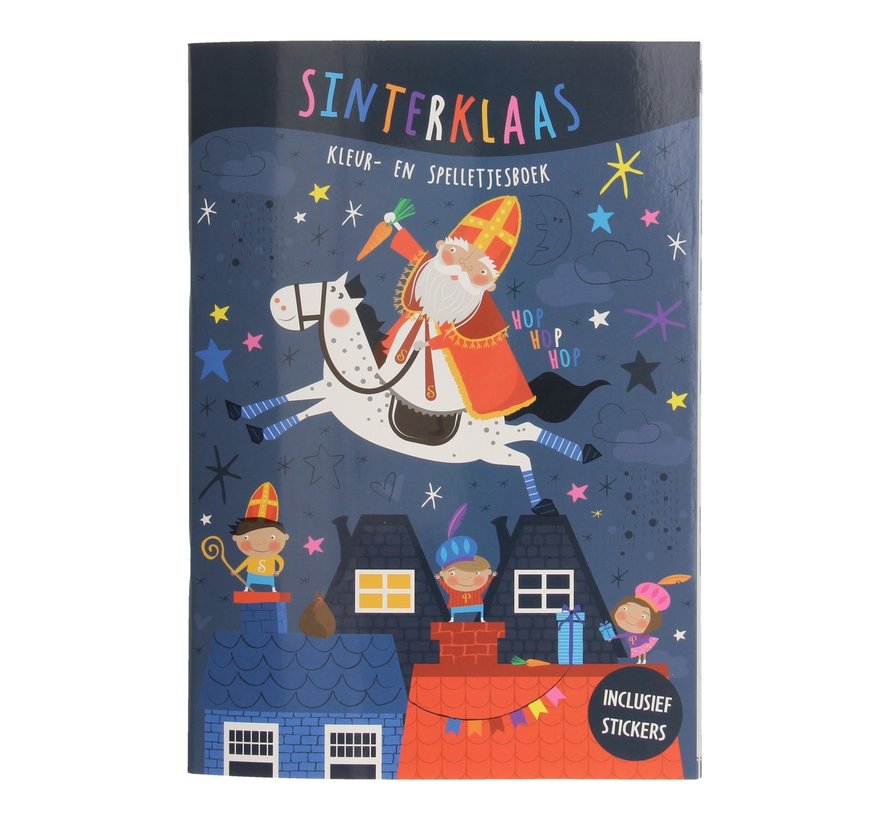 Kleur- en Spelletjesboek Sinterklaas