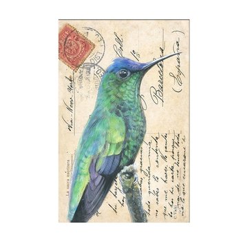 Meander Luxe Kaart met envelop "Kolibrie groen/blauw" 11,5x17,5cm