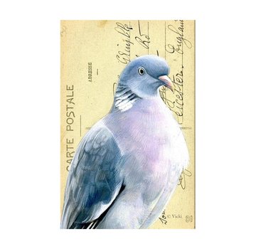 Meander Luxe Kaart met envelop "Duif" 11,5x17,5cm