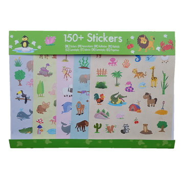 Wins-Holland B.V. Jungle dieren Stickers  +/- 150 stuks