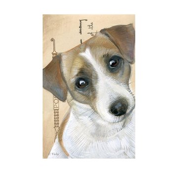 Meander Luxe Kaart met envelop "Hond - Jack Russel" 11,5x17,5cm