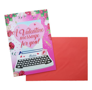 Belgian Greetings Valentijnskaart “A Valentine message” 18,5 x 26,5 cm