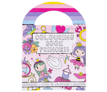 LG Imports Uitdeelcadeautje Kleurboekje met Stickers Prinses 13 x 9,5 cm 8 stuks